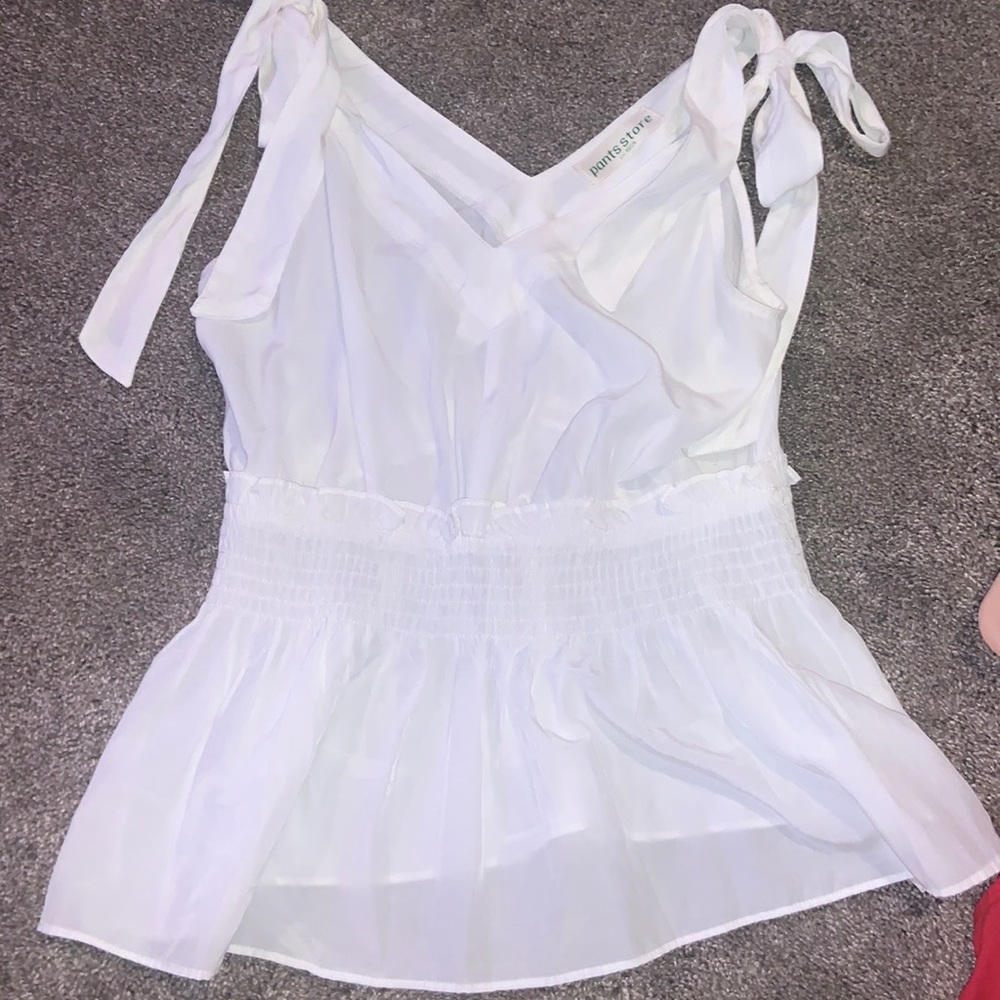 white tank top